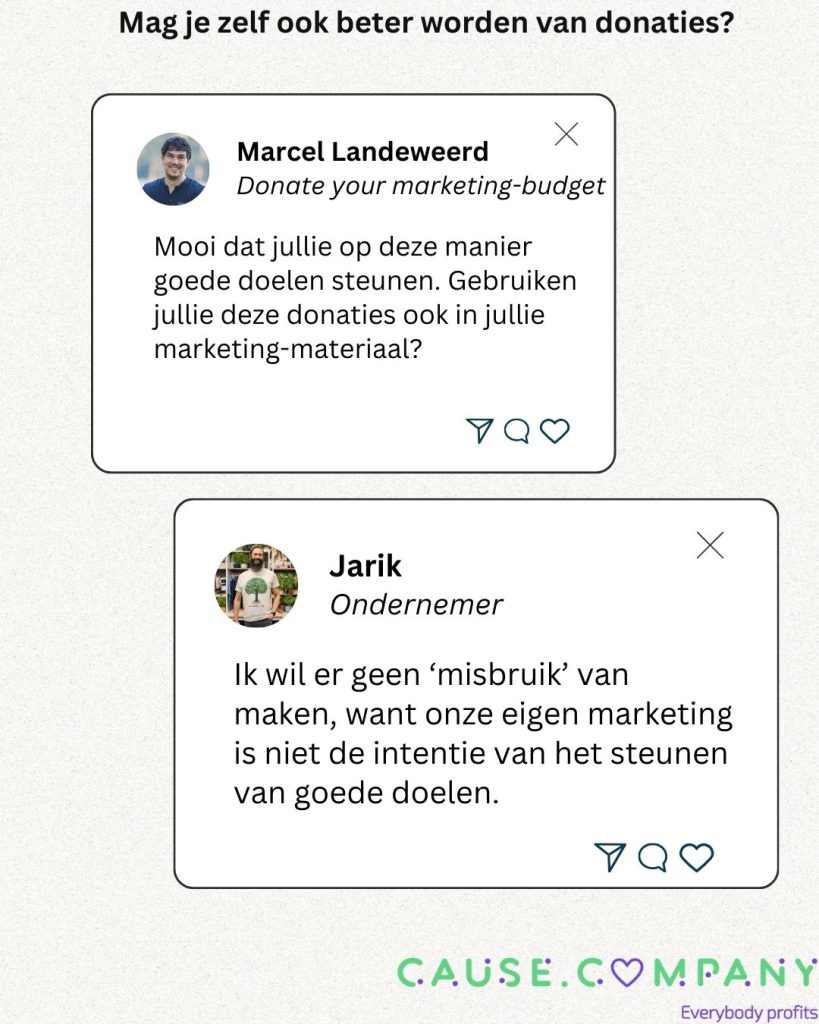 Discussie op social media met een ondernemer