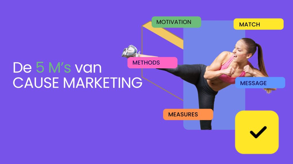 Blog header met de tekst: De 5Ms van Cause Marketing.